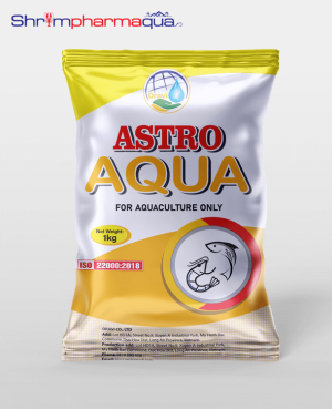 "ASTRO AQUA - Phòng chống nhiễm khuẩn, tăng cường sức khỏe đường ruột cho tôm."
