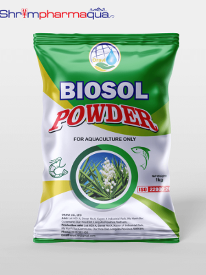BIOSOL POWDER - Xử lý khí độc NH3, NO2, làm sạch nước trong ao tôm.