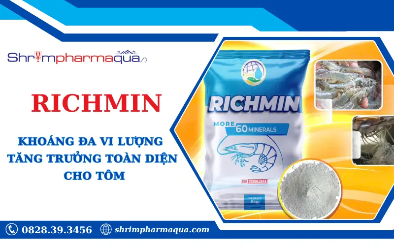 Khoáng đa vi lượng giúp tôm tăng trưởng toàn diện