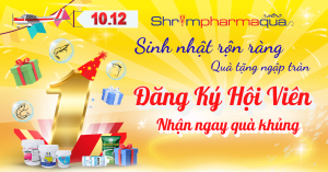 Mừng Sinh Nhật Shrimpharmaqua: Đăng Ký Hội Viên, Nhận Ngay Quà Khủng !